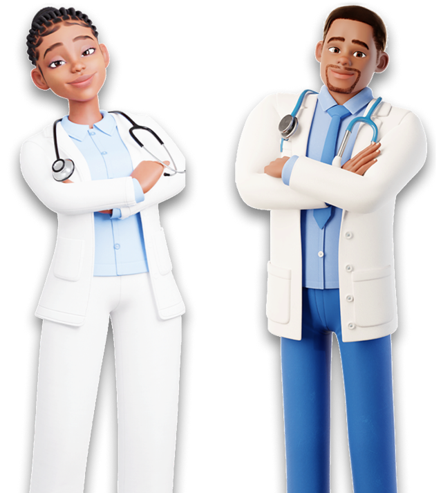 Ilustrasi tim kesehatan Neuro Academy